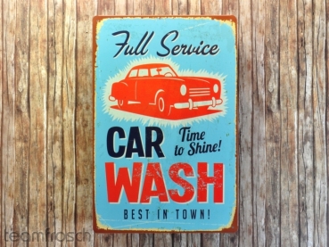 Blechschild *Car Wash*